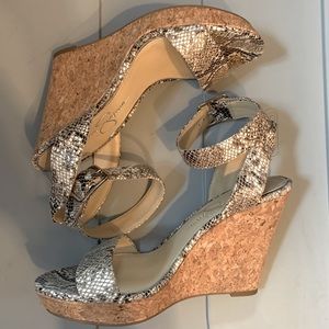 Jessica Simpson Snakeskin Wedges
